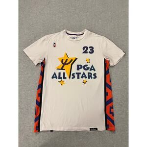 Post Game Shirt Mens Medium 100% Cotton Graphic Tee 23‎ PGA All Star NBA White